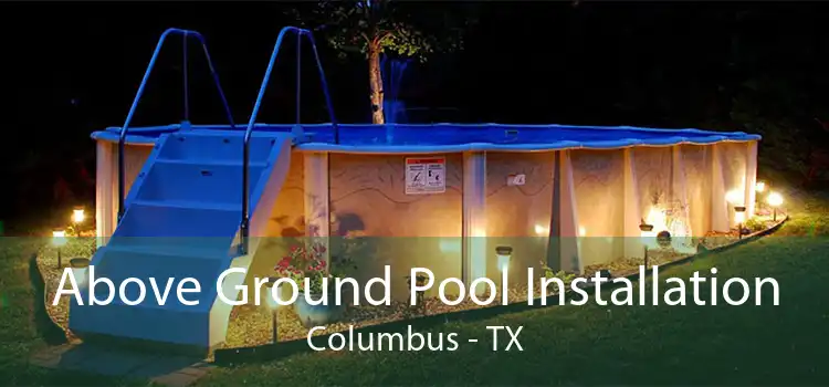 Above Ground Pool Installation Columbus - TX