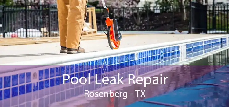 Pool Leak Repair Rosenberg - TX